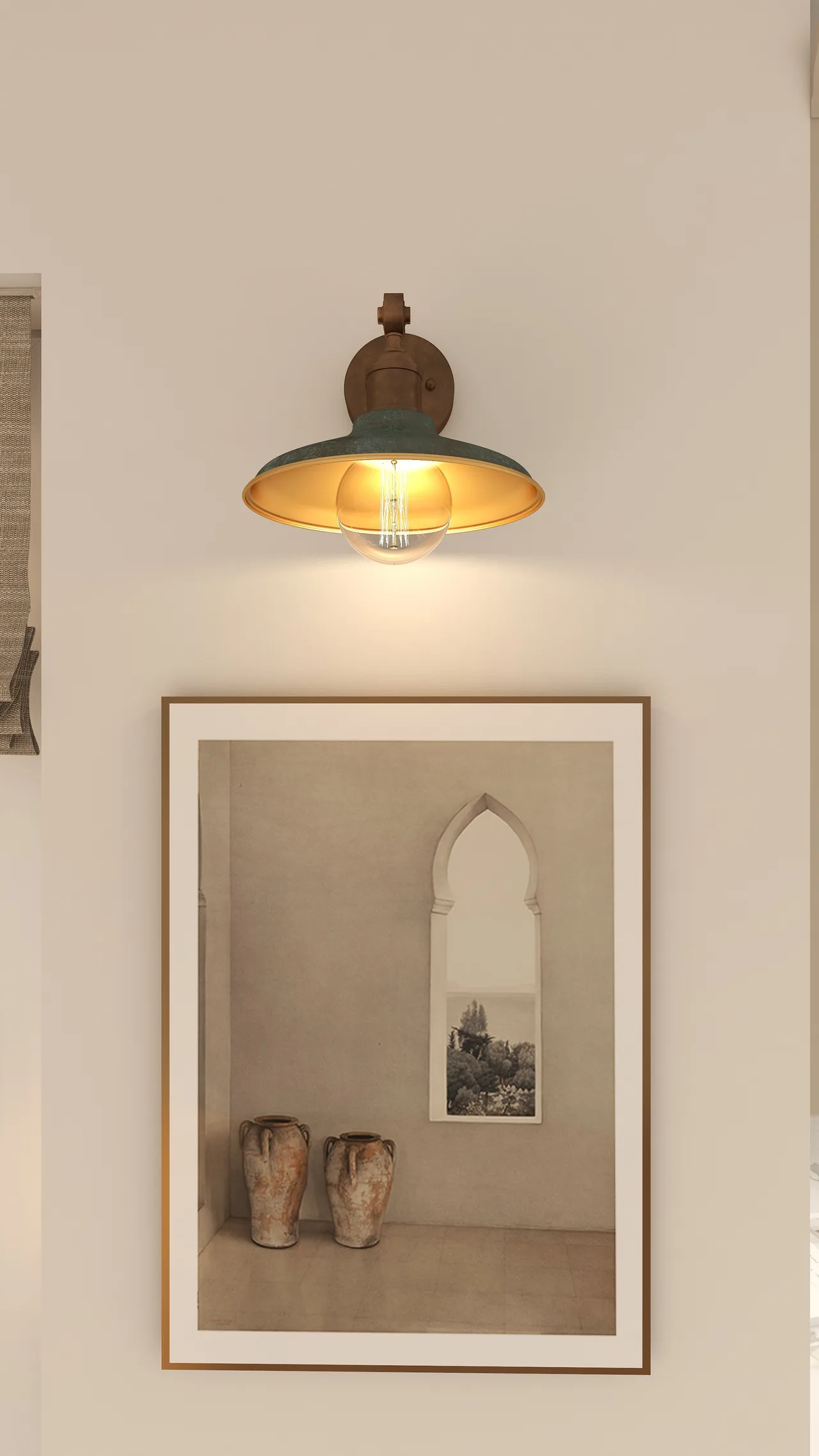 wall sconce lamp, close lighting detail, Juniper Kitchen